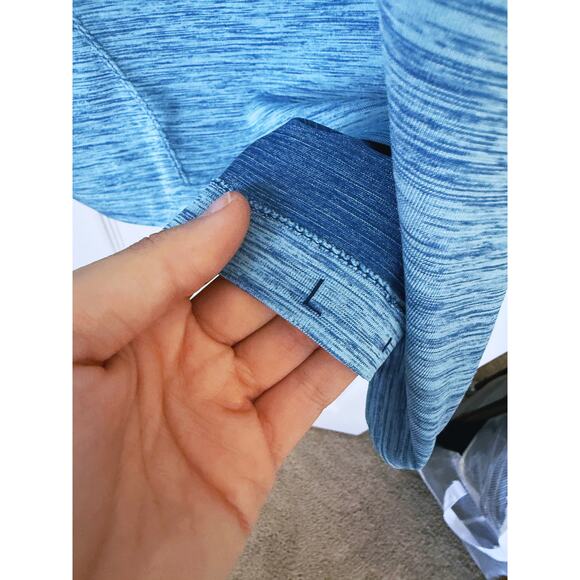 Lululemon Men’s Metal Vent Tech Polo Poseidon Hydra Blue L Performance Casual - Picture 4 of 4